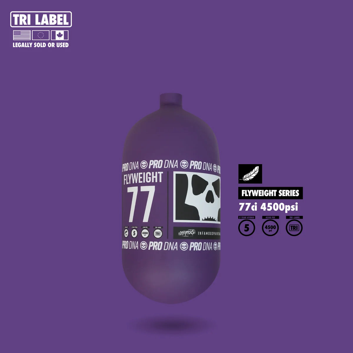 New Infamous Flyweight 77 Bottle - RC Skull