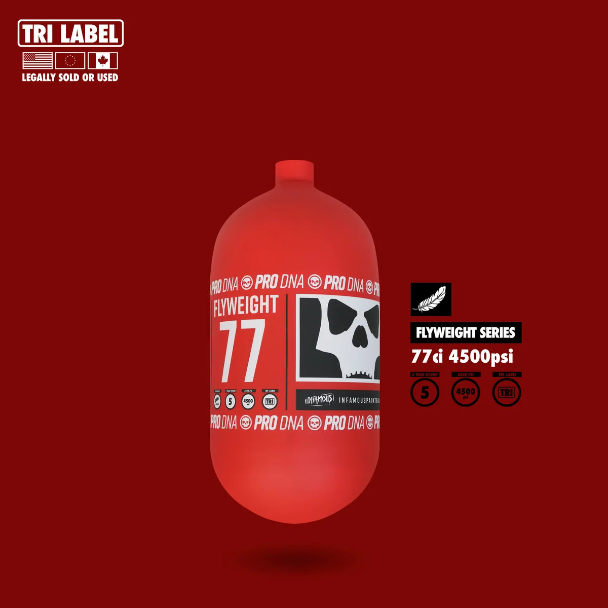 New Infamous Flyweight 77 Bottle - RC Skull